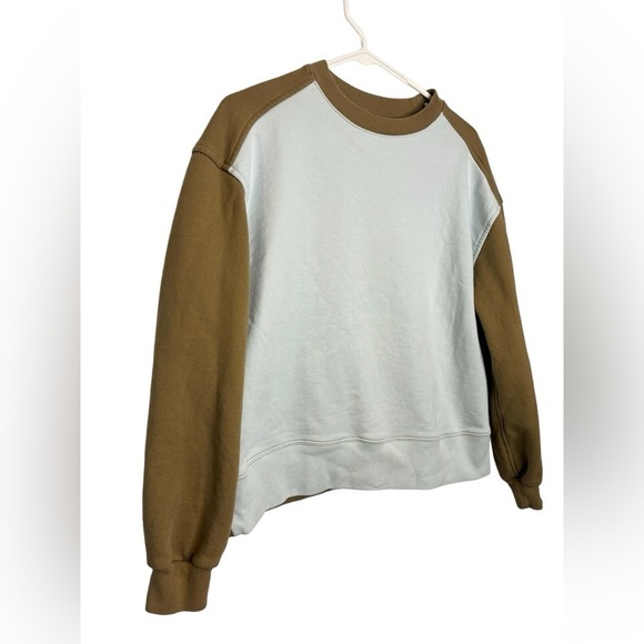 Everlane Track Oversized Crewneck Color-block Sweatshirt Size XS - Picture 2 of 9